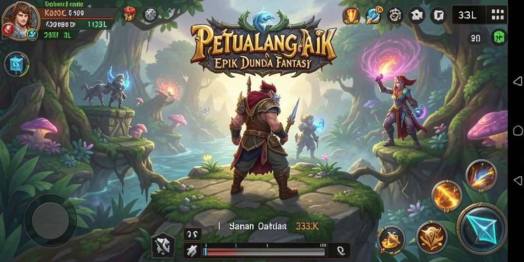 Tampilan gameplay RPG yang memukau dan penuh aksi seru.