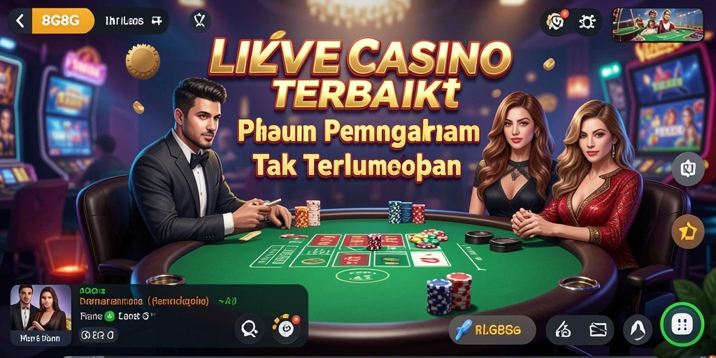 Gambar gameplay Live Casino yang menarik dan interaktif.