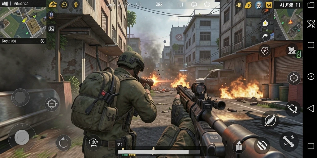 Tampilan gameplay menegangkan dari AJR88 yang seru dan mendebarkan.