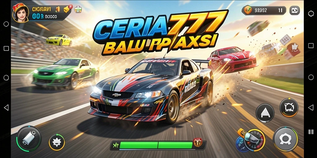 Tampilan gameplay Racing yang seru dan mendebarkan di CERIA777.