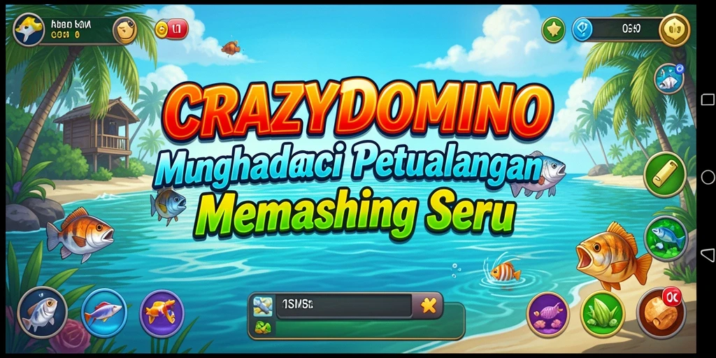 Tangkapan ikan yang fantastis dalam gameplay CRAZYDOMINO.