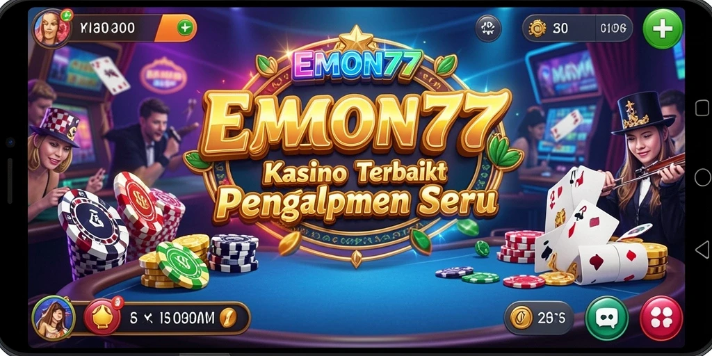 Screenshot gameplay Kasino EMON77 yang seru dan mendebarkan.