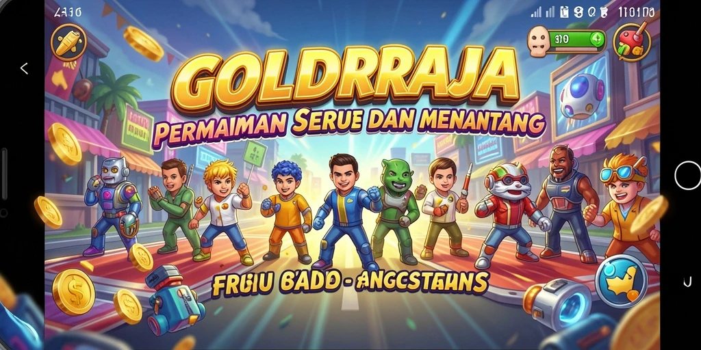Screenshot gameplay GOLDRAJA dengan aksi seru dan tantangan menarik.