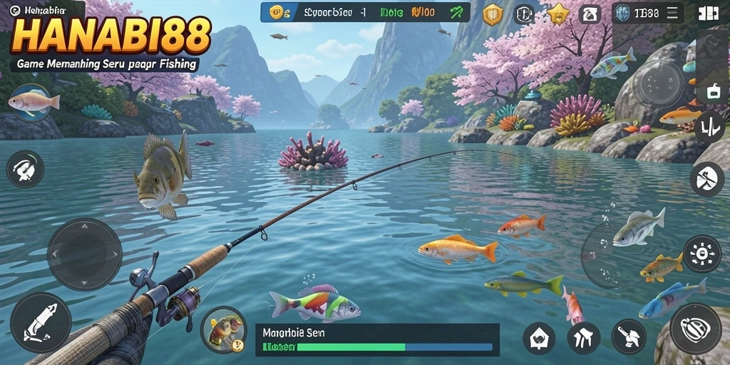 Tangkapan ikan yang menakjubkan dalam gameplay HANABI88.
