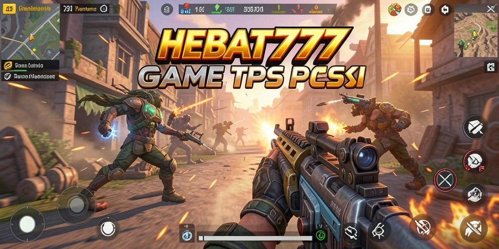 Screenshot HEBAT777 menampilkan pertempuran mendebarkan dalam mode TPS.