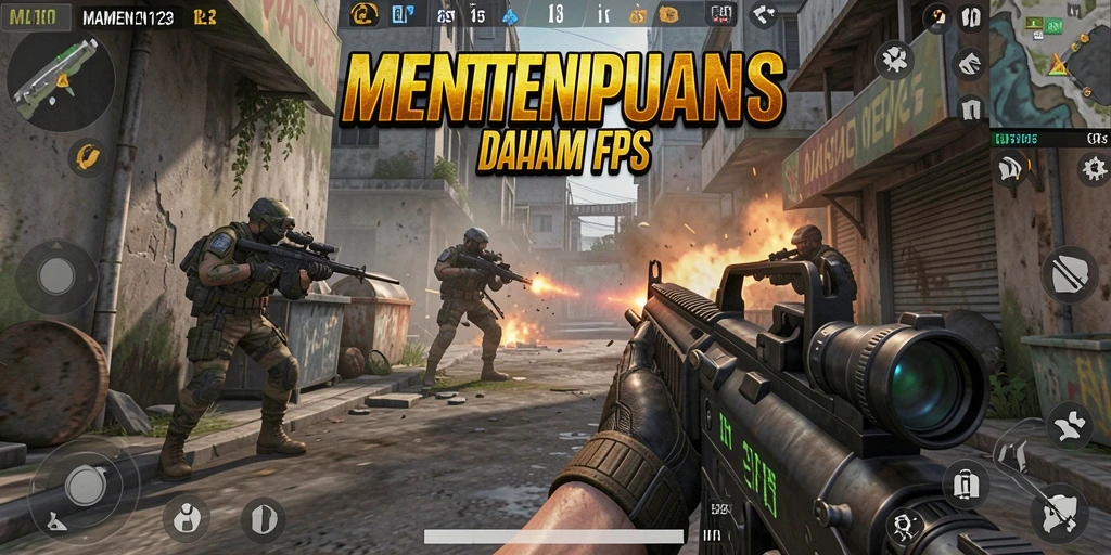 Gameplay MAMEN123 yang menegangkan dan aksi tembak-menembak intens.