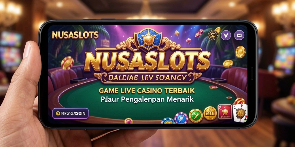 Tampilan gameplay Live Casino yang seru dan interaktif di NUSASLOTS.