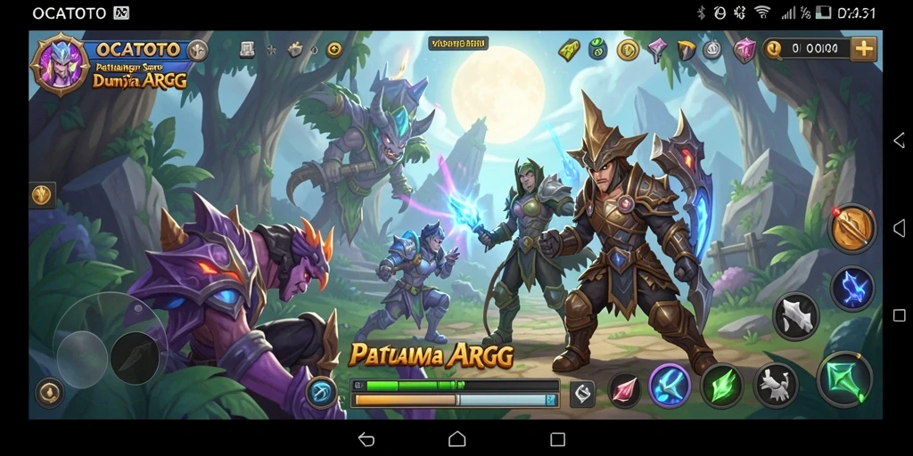 Tampilan gameplay ARPG yang mendebarkan di dunia OCATOTO.