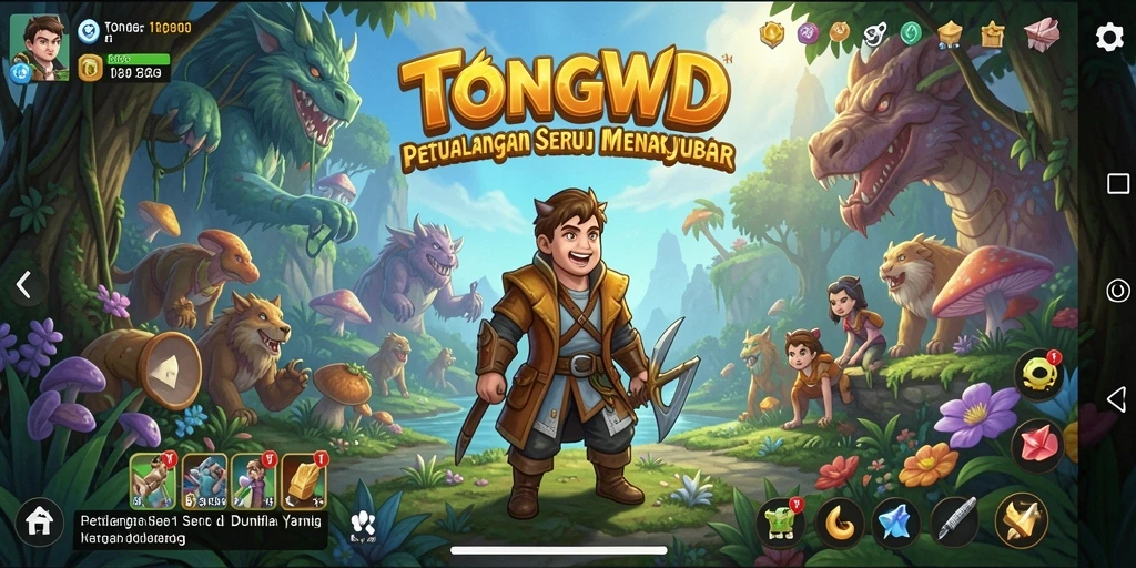 TONGWD menunjukkan gameplay petualangan yang seru dan menakjubkan.